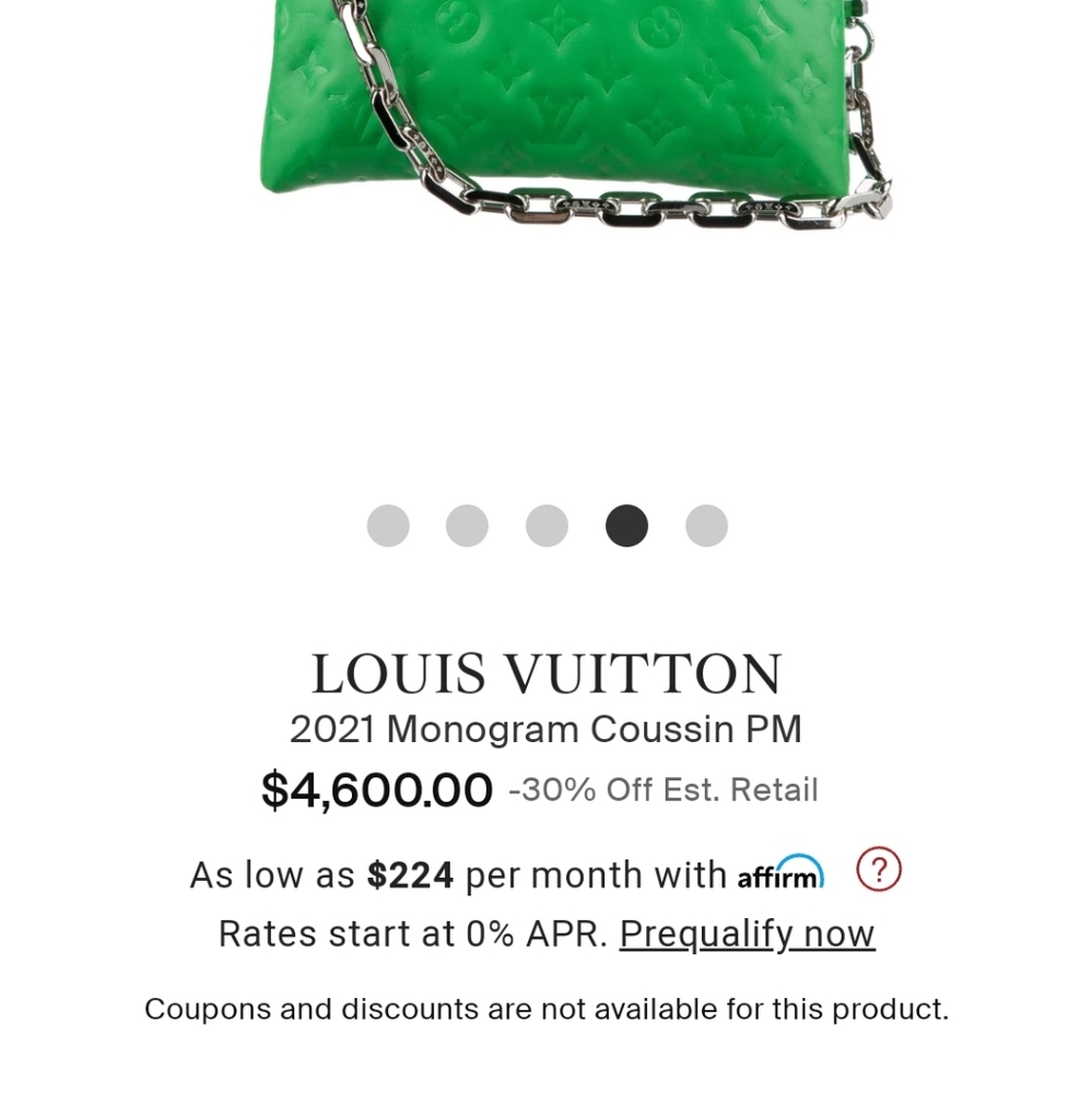Nearly brand new louis vuitton green purse with bag that came in